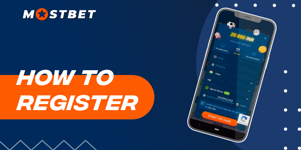 Initiate your journey with Mostbet casino and sports betting by completing the registration process