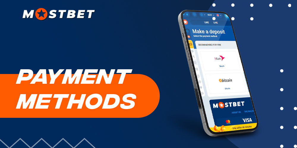 Overview of payment options on the Mostbet betting site