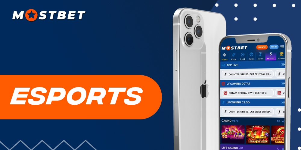 Engage in esports betting on the Mostbet platform